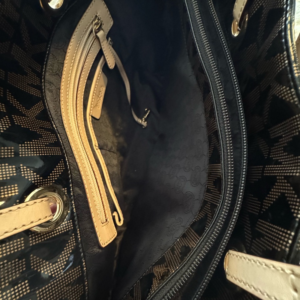 Michael Kors Black and Brown Tote Bag - Picture 4 of 4